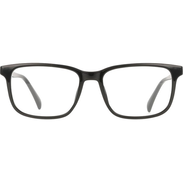 Square Full Rim Plastic Men's Prescription Eyeglasses Online Black Size 52 - Free Lenses - Blue Light Block Available - SmartBuy Collection