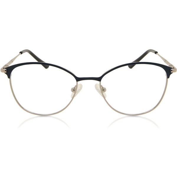 Square Full Rim Metal Men's Prescription Eyeglasses Online Silver Size 50 - Free Lenses - Blue Light Block Available - SmartBuy Collection