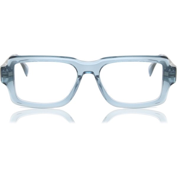 Square Full Rim Plastic Men's Prescription Eyeglasses Online Blue Size 53 - Free Lenses - Blue Light Block Available - SmartBuy Collection