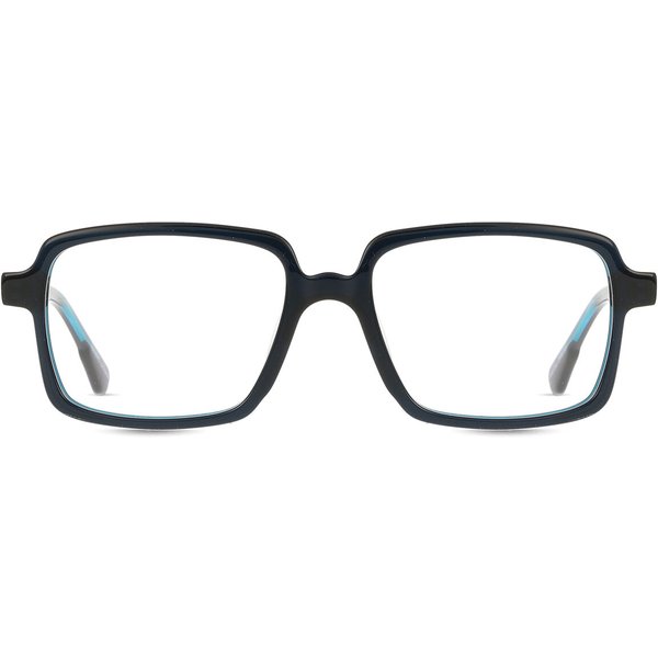 Square Full Rim Plastic Men's Prescription Eyeglasses Online Blue Size 52 - Free Lenses - Blue Light Block Available - SmartBuy Collection