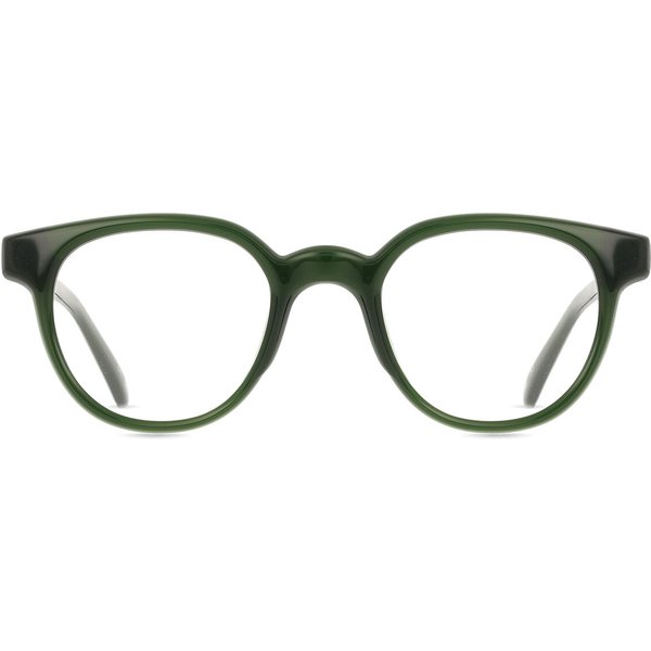 Oval Full Rim Plastic Men's Prescription Eyeglasses Online Green Size 48 - Free Lenses - Blue Light Block Available - SmartBuy Collection