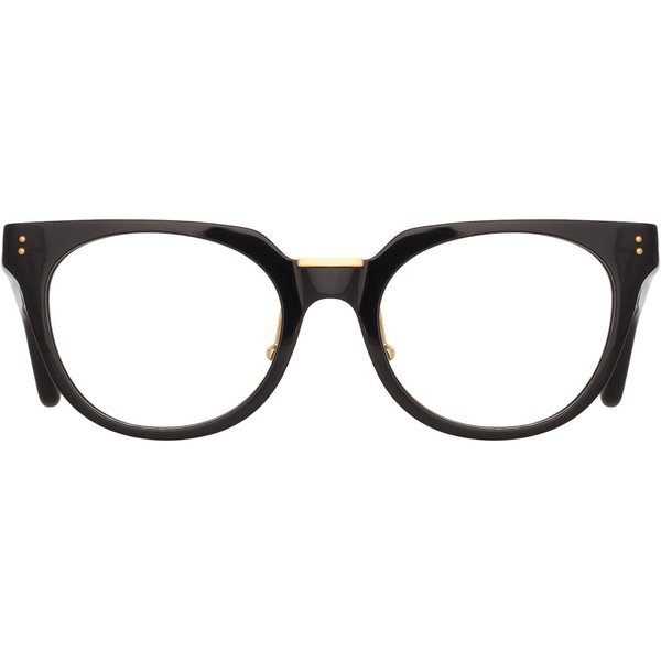 Linda Farrow DELPHINE LFL1323 C1 Women’s Eyeglasses Black Size 51 - Blue Light Block Available