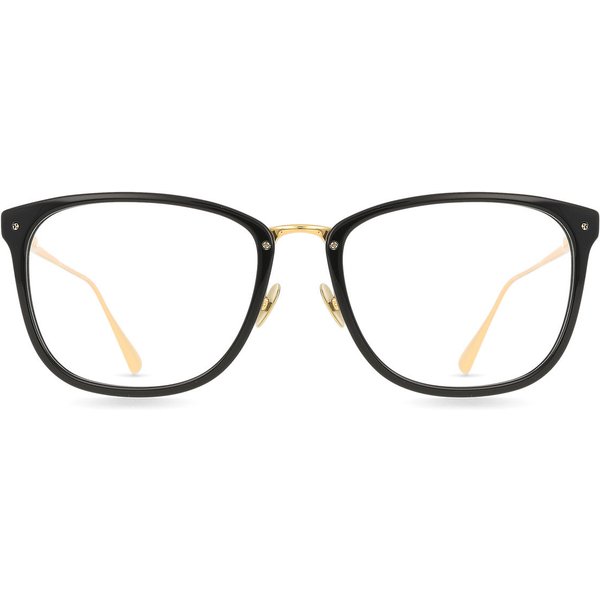 Linda Farrow CASSIN LFL1457 C3 Men's Eyeglasses Black Size 55 - Blue Light Block Available