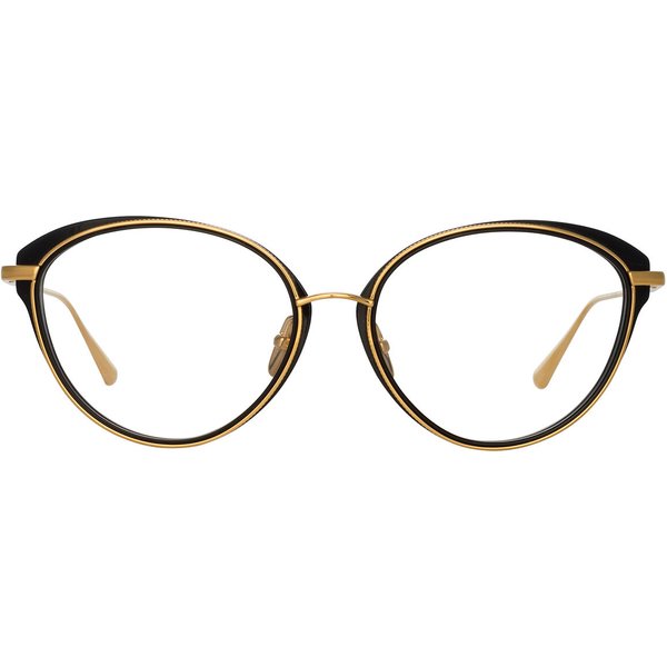 Linda Farrow SONG LFL1445 C4 Women’s Eyeglasses Gold Size 59 - Blue Light Block Available
