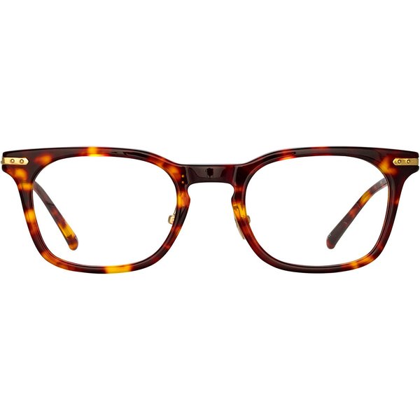 Linda Farrow HAWKIN LF90A Asian Fit C2 Men's Eyeglasses Tortoiseshell Size 48 - Blue Light Block Available