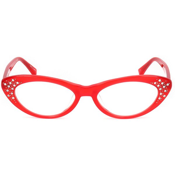 Linda Farrow AGENT PROVOCATEUR AP21 C18 Women’s Eyeglasses Red Size 52 - Blue Light Block Available