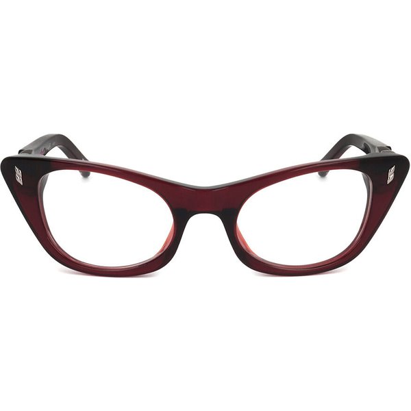Linda Farrow AGENT PROVOCATEUR AP12 C4 Women’s Eyeglasses Burgundy Size 51 - Blue Light Block Available