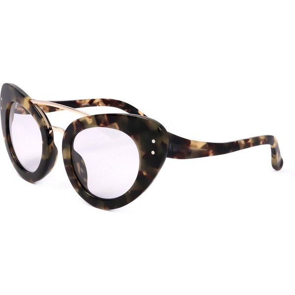 Linda Farrow ERDEM EDM9 C1 Women’s Eyeglasses Tortoiseshell Size 51 - Blue Light Block Available