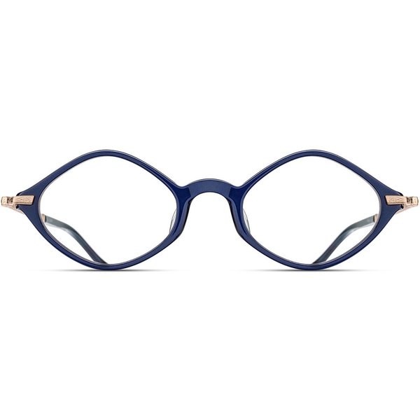 Matsuda M2066 NVY-RG Men's Eyeglasses Blue Size 47 - Blue Light Block Available