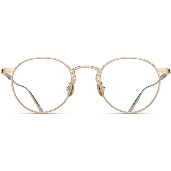 Matsuda M3140 BG Men's Eyeglasses Gold Size 47 - Blue Light Block Available