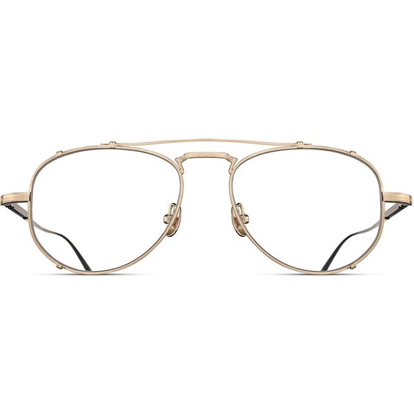 Matsuda M3142 BG Men's Eyeglasses Gold Size 52 - Blue Light Block Available