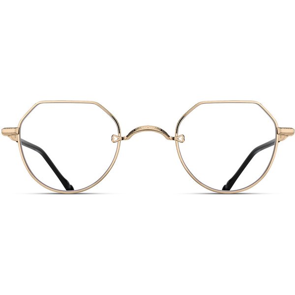 Matsuda M3144 BG Men's Eyeglasses Gold Size 46 - Blue Light Block Available