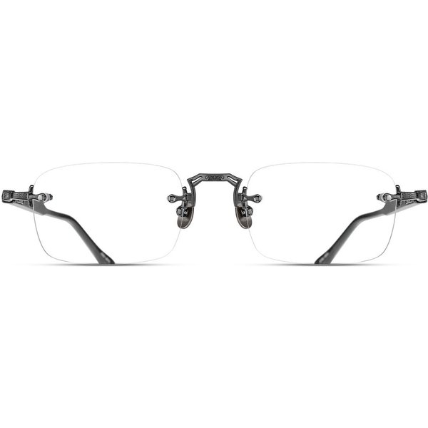 Matsuda M5009 RTM-MBK Men's Eyeglasses Silver Size 52 - Blue Light Block Available