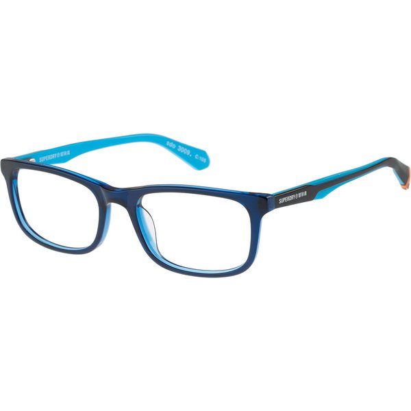 Superdry SDO 3009 105 Men's Eyeglasses Blue Size 54 - Blue Light Block Available