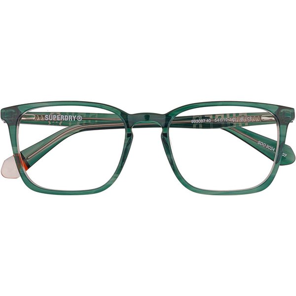 Superdry SDO 3024 107 Men's Eyeglasses Green Size 54 - Blue Light Block Available