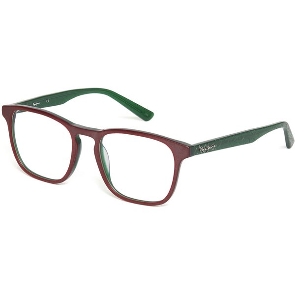 Pepe Jeans PJ3367 C4 Men's Eyeglasses Red Size 53 - Blue Light Block Available