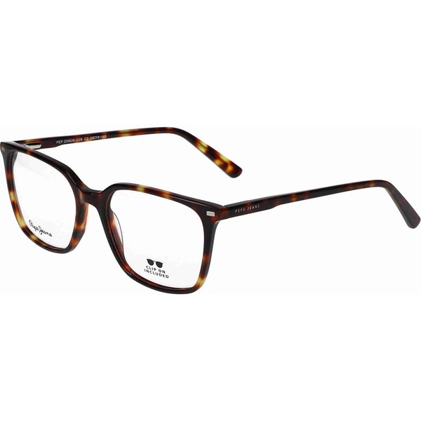 Pepe Jeans PJ7464 with Clip-On 106P Men's Eyeglasses Tortoiseshell Size 52 - Blue Light Block Available