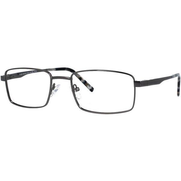 Oval Full Rim Metal Men's Prescription Eyeglasses Online Grey Size 55 - Free Lenses - Blue Light Block Available - Arise Collective