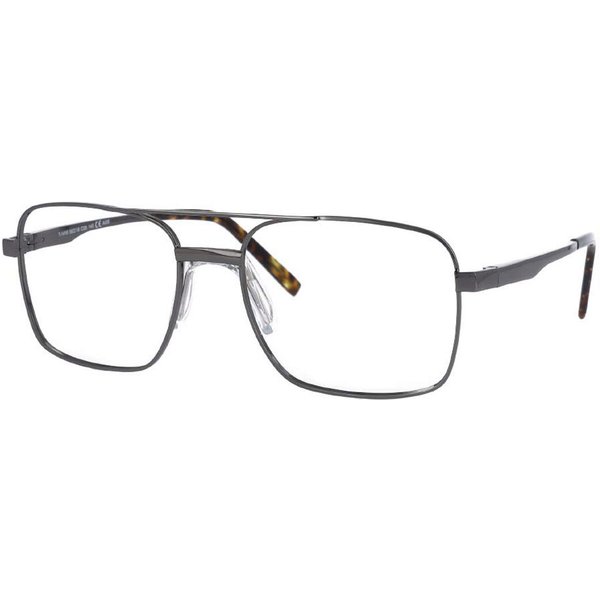Pilot Full Rim Metal Men's Prescription Eyeglasses Online Grey Size 56 - Free Lenses - Blue Light Block Available - Arise Collective