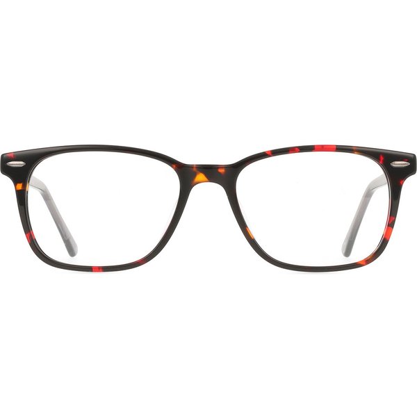 Square Full Rim Plastic Men's Prescription Eyeglasses Online Tortoiseshell Size 52 - Free Lenses - Blue Light Block Available - Arise Collective