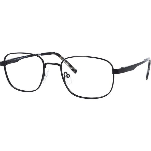 Square Full Rim Metal Men's Prescription Eyeglasses Online Black Size 54 - Free Lenses - Blue Light Block Available - Arise Collective