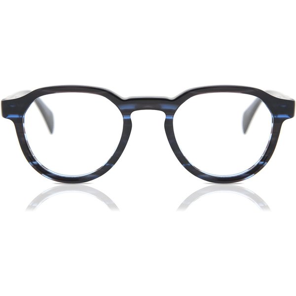 Oval Full Rim Plastic Men's Prescription Eyeglasses Online Black Size 47 - Free Lenses - Blue Light Block Available - Arise Collective