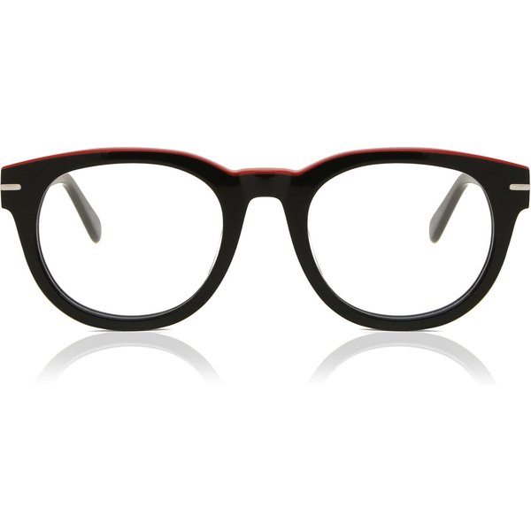 Oval Full Rim Plastic Men's Prescription Eyeglasses Online Black Size 49 - Free Lenses - Blue Light Block Available - Arise Collective