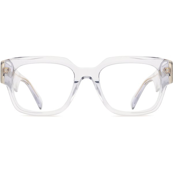 Square Full Rim Plastic Men's Prescription Eyeglasses Online Clear Size 52 - Free Lenses - Blue Light Block Available - Arise Collective