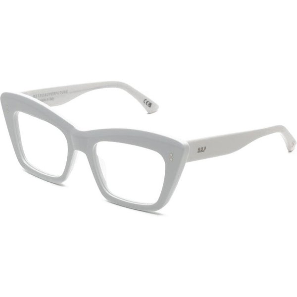 Retrosuperfuture NUMERO 107 BLACK 8SW Men's Eyeglasses White Size 54 - Blue Light Block Available