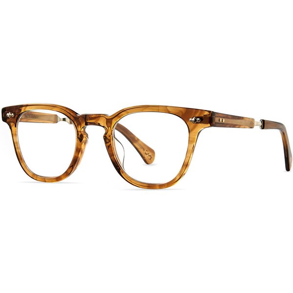 Garrett Leight DEAN C MRRYE-WG Men's Eyeglasses Brown Size 47 - Blue Light Block Available