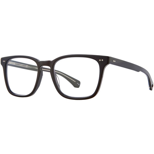 Garrett Leight EARVIN BK Men's Eyeglasses Black Size 53 - Blue Light Block Available