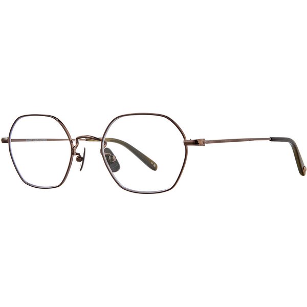 Garrett Leight KAISER CG-DGFR Men's Eyeglasses Gold Size 48 - Blue Light Block Available
