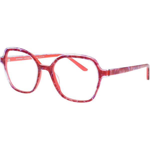 Prodesign Clear 4 4024 Women’s Eyeglasses Red Size 53 - Blue Light Block Available