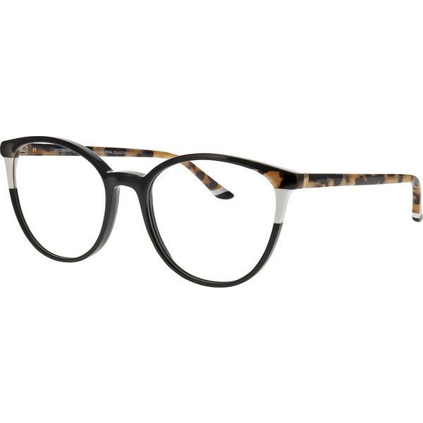 Prodesign Glow 1 6032 Women’s Eyeglasses Black Size 54 - Blue Light Block Available