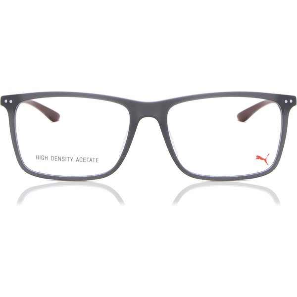 Puma PU0096O 008 Men's Eyeglasses Grey Size 56 - Blue Light Block Available