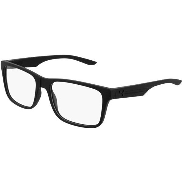 Puma PU0204O 001 Men's Eyeglasses Black Size 55 - Blue Light Block Available