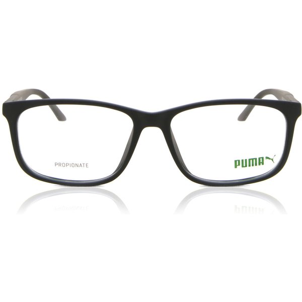 Puma PU0333O 001 Men's Eyeglasses Black Size 56 - Blue Light Block Available