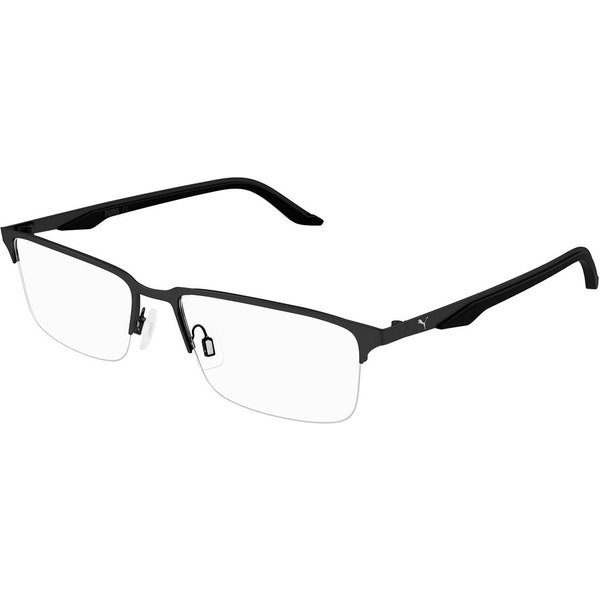 Puma PU0413O 001 Men's Eyeglasses Black Size 56 - Blue Light Block Available
