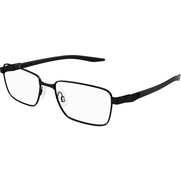 Puma PU0421O 001 Men's Eyeglasses Black Size 55 - Blue Light Block Available