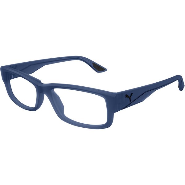 Puma PU0440O 005 Men's Eyeglasses Blue Size 57 - Blue Light Block Available