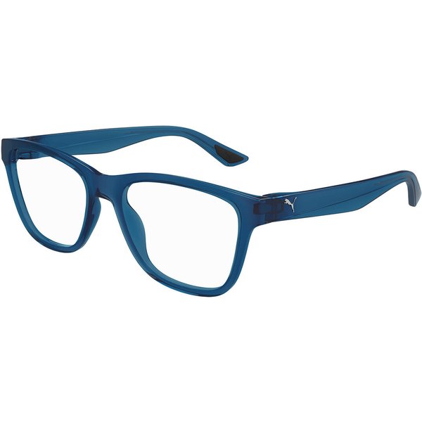 Puma PU0485O 009 Men's Eyeglasses Blue Size 57 - Blue Light Block Available