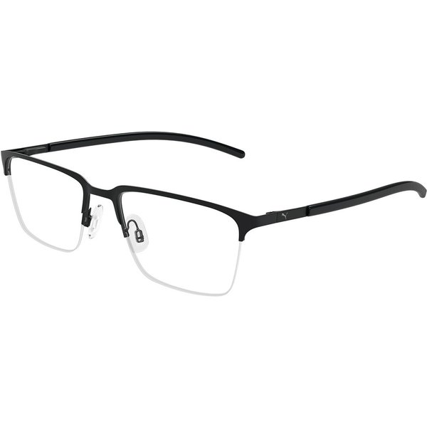 Puma PU0488O 006 Men's Eyeglasses Black Size 57 - Blue Light Block Available