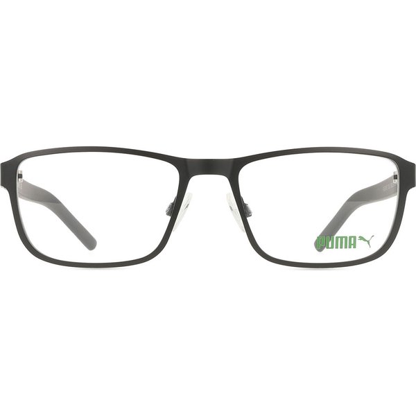 Puma PU0498O 001 Men's Eyeglasses Black Size 56 - Blue Light Block Available