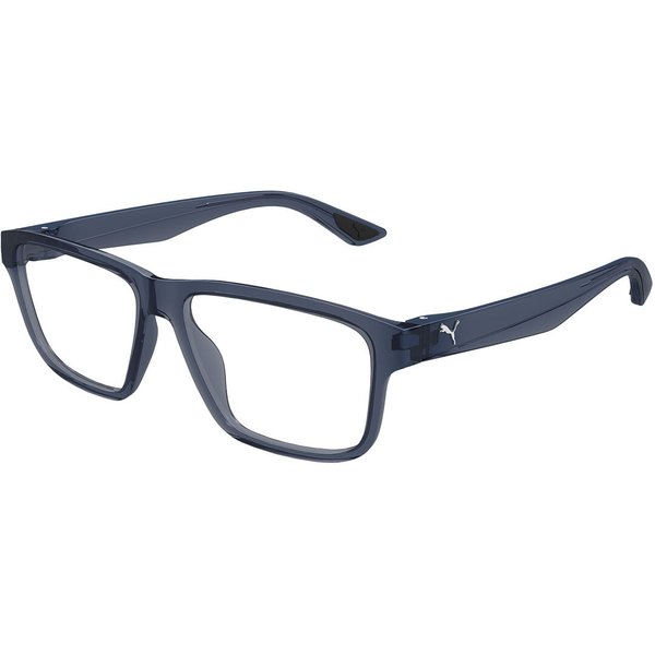 Puma PU0507O 002 Men's Eyeglasses Blue Size 57 - Blue Light Block Available