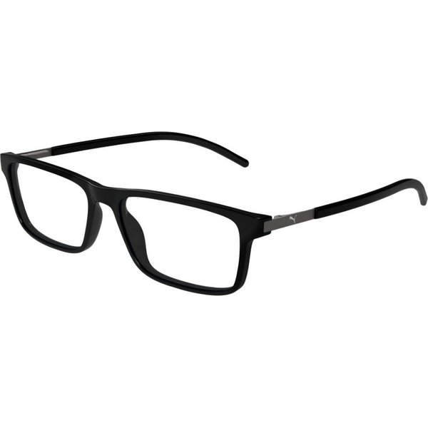Puma PU0510O 001 Men's Eyeglasses Black Size 56 - Blue Light Block Available