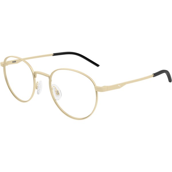 Puma PU0533O 004 Men's Eyeglasses Gold Size 50 - Blue Light Block Available
