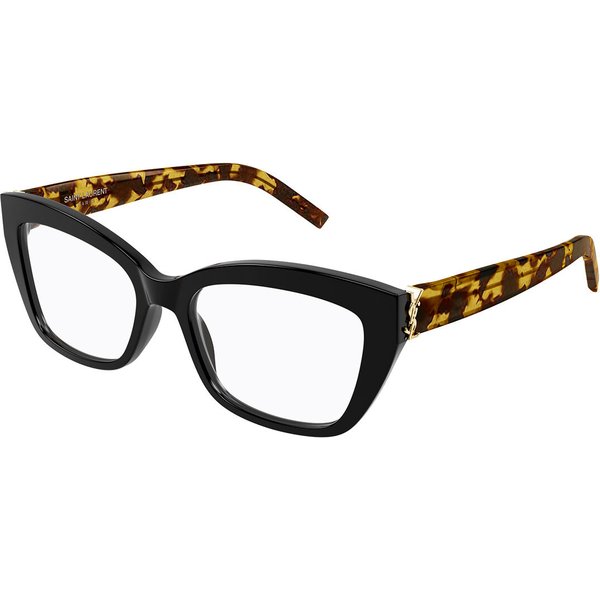 Saint Laurent SL M117 007 Women’s Eyeglasses Black Size 53 - Blue Light Block Available