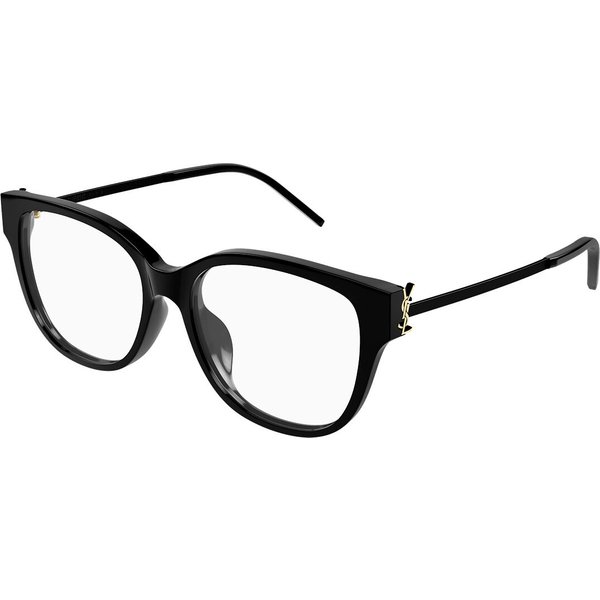 Saint Laurent SL M48O_B/FN Asian Fit 001 Women’s Eyeglasses Black Size 55 - Blue Light Block Available