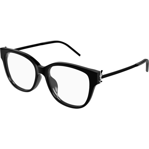Saint Laurent SL M48O_B/FN Asian Fit 002 Women’s Eyeglasses Black Size 55 - Blue Light Block Available