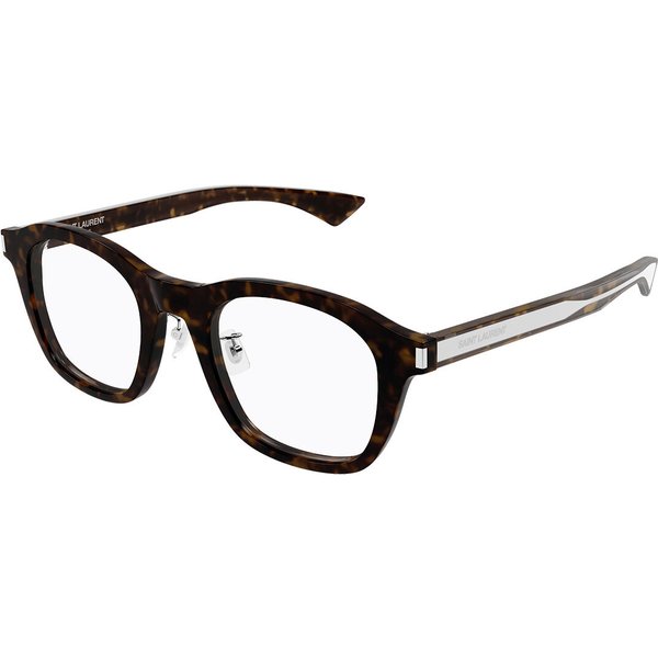 Saint Laurent SL 880/J OPT Asian Fit 002 Men's Eyeglasses Tortoiseshell Size 48 - Blue Light Block Available